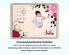 Blumenmuster - Personalisierte Babydecke