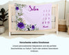 Violett Blumenmuster - Personalisierte Babydecke