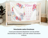 Babyelefanten Blumenmuster - Personalisierte Babydecke