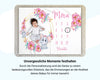 Babyelefanten Blumenmuster - Personalisierte Babydecke