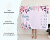 Blumenwelt- Personalisierte Babydecke