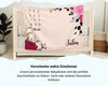 Blumenmuster - Personalisierte Babydecke