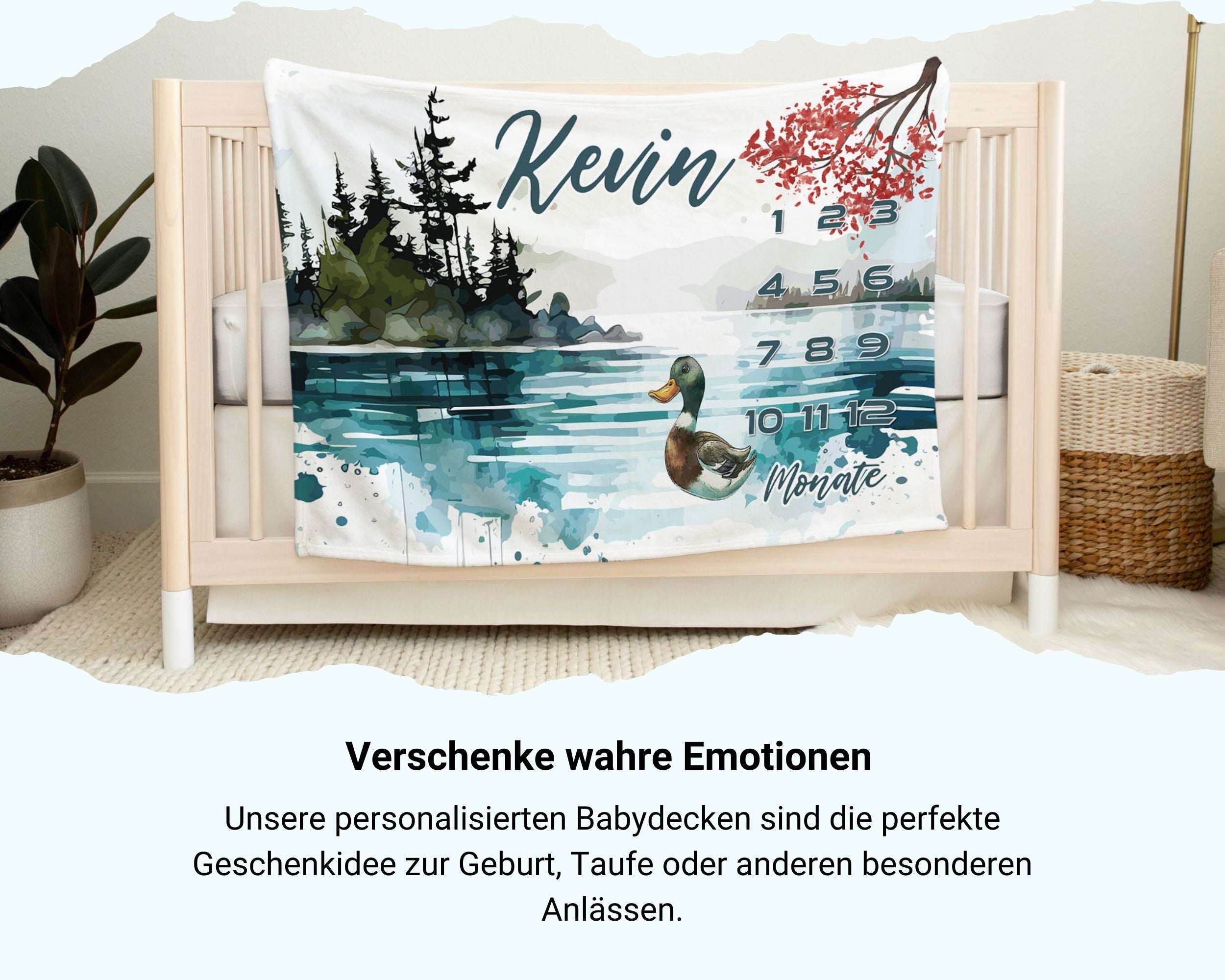 See - Personalisierte Babydecke