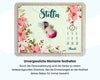 Pinke Blumen - Personalisierte Babydecke