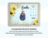 Sonnenblume - Personalisierte Babydecke